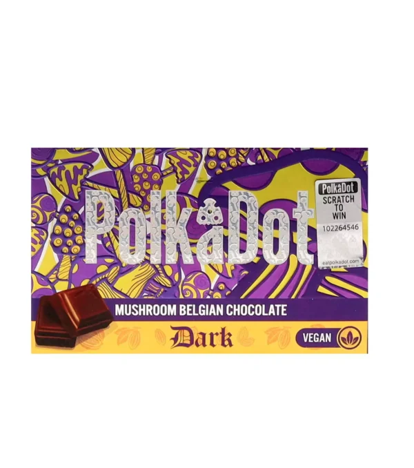 Dark Vegan PolkaDot Chocolate Bar