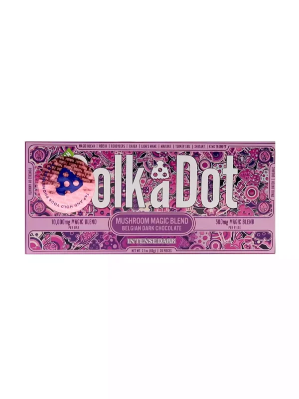 Intense Dark PolkaDot Chocolate Bar