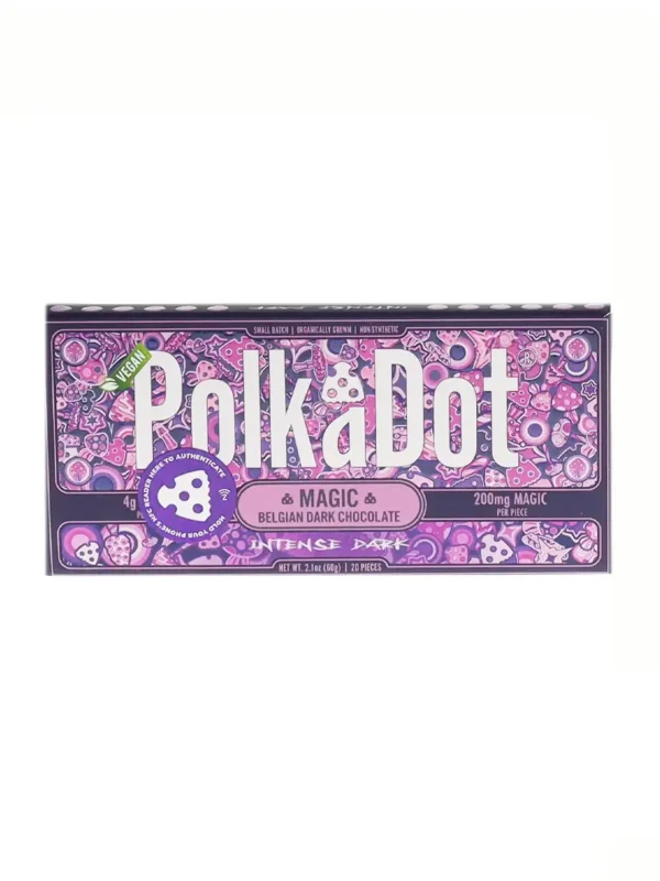 Intense Dark PolkaDot Chocolate Bar